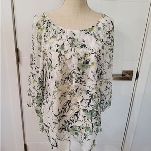 TAMARA Floral Print Blouse Size L